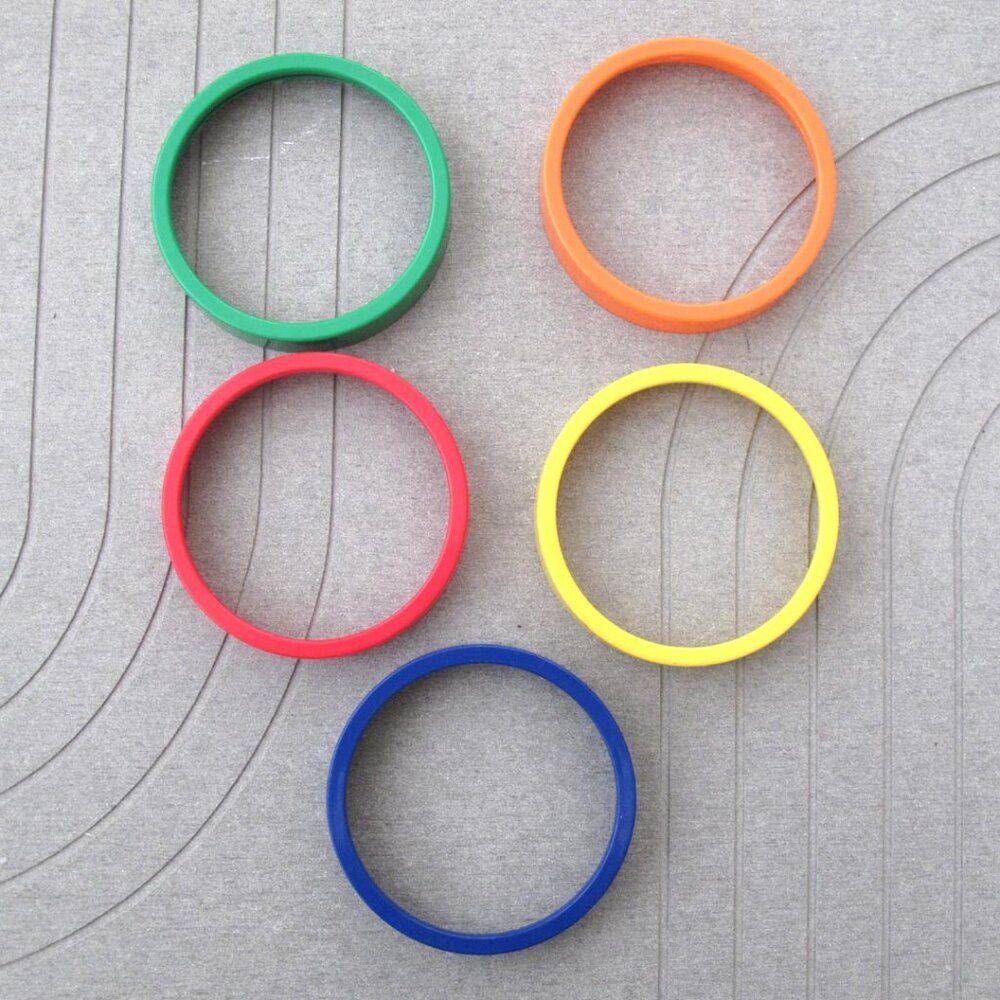 Magic Bullet original set of 5 colored rings for cups, Various colors